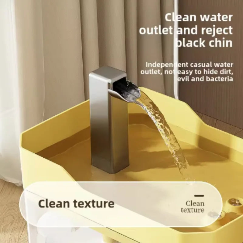 Cat Water Fountain Auto Filter Transparent Drinker USB Anti-Dry Burning Recirculate Filtering Water Dispenser with Pump