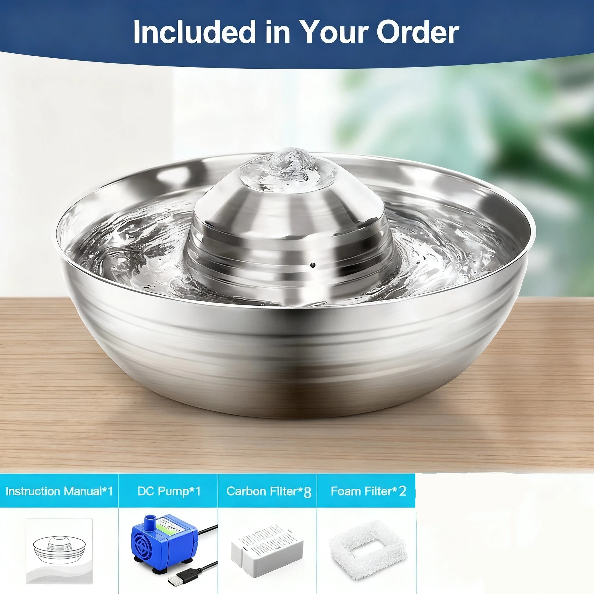 2LCat Water Fountain Automatic Drinker For Cats Water Feeder Pet Cat Dog Ultra-Quiet Automatic Fountains and Filter Cats Drinker